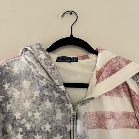 Polo Ralph Lauren American flag full zip up Hooded sweater - Picture 2 of 5